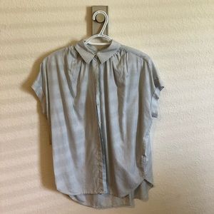 Madewell pinstripe button down.